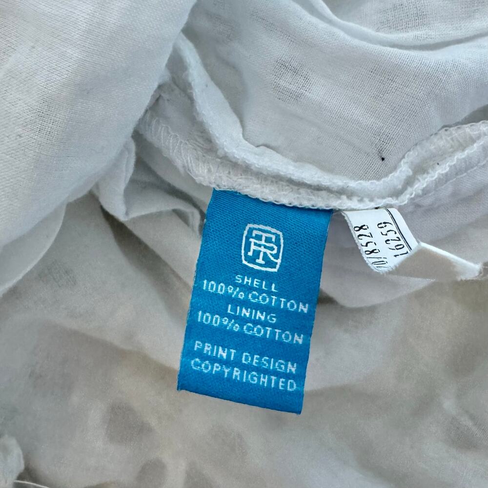 Tori Richard White Eyelet Open Back Halter Mini Dress 0 - Picture 4 of 7